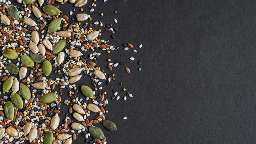 Scattered mixed seeds