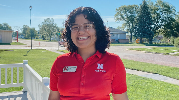 The junior ag leadership major from Omaha has found the transition to small town life rewarding, furthering her passion for supporting agricultural communities.