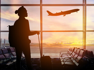 woman at airport